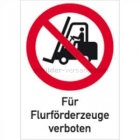 Kombischild Für Flurförderzeuge verboten