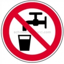 Verbotszeichen: Kein Trinkwasser (BGV A8 P 05)