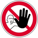 Verbotszeichen: Zutritt für Unbefugte verboten nach ASR A 1.3 (2013) (D-P 006)