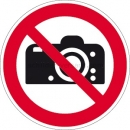 Verbotszeichen: Fotografieren verboten nach ISO 7010 (P 029)