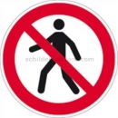 Verbotszeichen: Für Fußgänger verboten nach ISO 7010 (P 004)