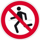 Verbotszeichen: Laufen verboten nach ISO 20712-1 (WSP 001)