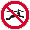 Verbotszeichen: Schnorcheln verboten nach ISO 20712-1 (WSP 003)
