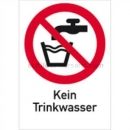 Verbotszeichen: Kombischild Kein Trinkwasser