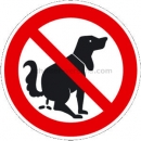 Verbotszeichen: Hier kein Hundeklo