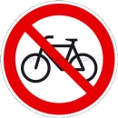 Verbotszeichen: Verbot für Radfahrer